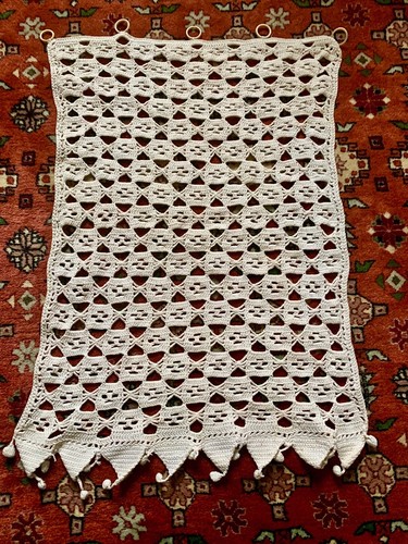 Petit rideau crochet blanc - rideau,