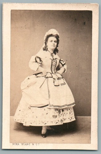Cdv 1870 célestine - cdv, 1870's