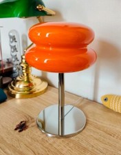 Lampe en verre Orange - métal