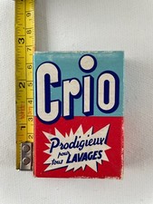 Mini boite carton publicitaire CRIO vintage 1960S