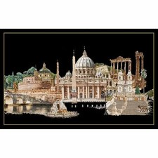   kit point de croix  Rome 499-05  Thea Gouverneur  Aida noir  