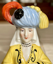 Poudrier Sitzendorf porcelaine