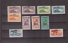 AEF SERIE n°17 à 26 de 1936 **/*  PEU COURANT  et SANS AMINCI Cote   108 €