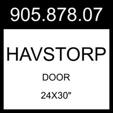 IKEA HAVSTORP Door Light Gray
