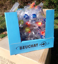 LOT DE 40 x TUBA BEUCHAT OCEO JUNIOR- BLEU / JAUNE - PLONGEE & SNORKELING - NEUF