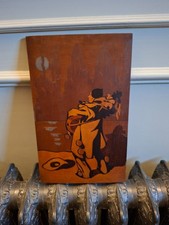 marqueterie art déco Clown