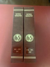 National Geographic France avec reliures. Année 2007 complète