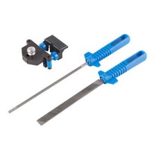 Kit rapide complet pour affûtage de chaines de tronçonneuse avec lime et guide