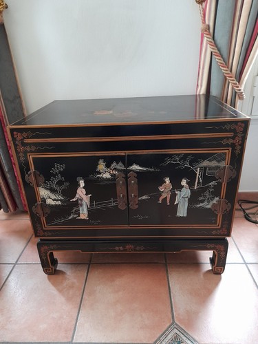 Meuble rangement bois - hi‑fi,
