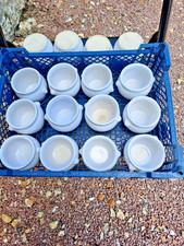 16 bols à soupe tête de lion ou verrine apéritif  terrine en porcelaine blanche