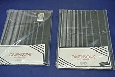 BARDWELL DIMENSIONS VINYL TABLECLOTH, TWO, 60" X 102" & 60" X 84", NEW