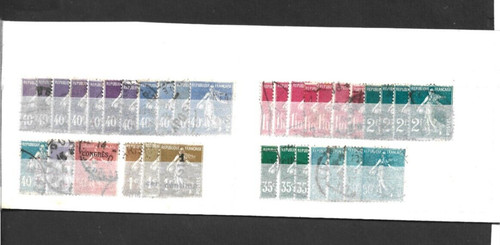 Lot timbres france oblitérés - lot,