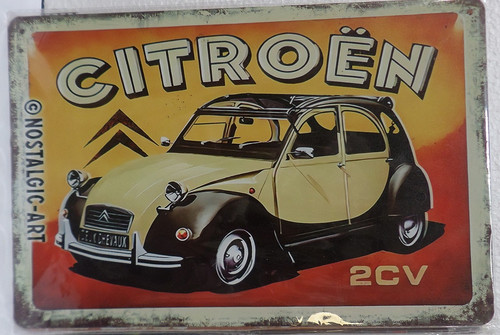 Plaque metal vintage 20x30 - plaque,