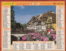 ALMANACH-CALENDRIER DU FACTEUR - 1998 - RHONE - COLMAR - SEMUR EN AUXOIS
