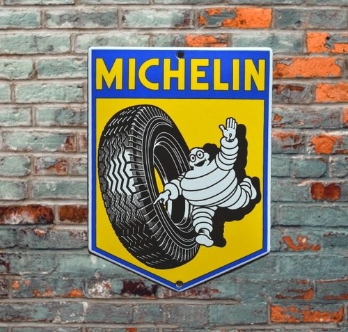 Plaque émaillée michelin - émaillée,