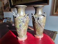 Paire vases art nouveau en