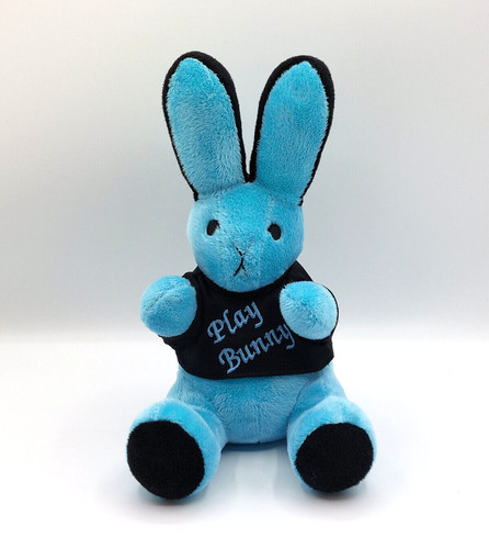 Peluche lapin bleu tee-shirt