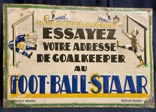 Ancienne Rare Tôle Non Émaillée Pub Publicitaire Jeu De Comptoir Bistrot Café 