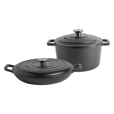 2 Cast Piece fer Cocotte Set