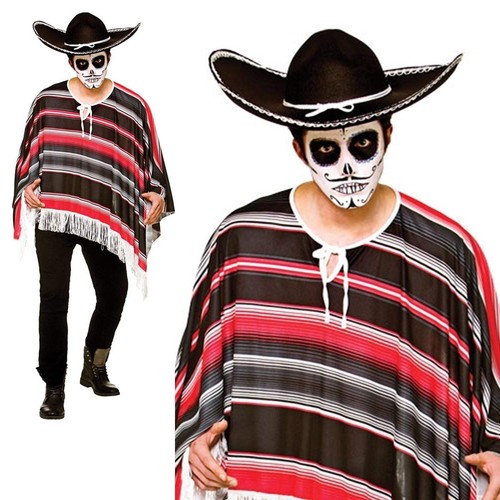 Jour des morts poncho - poncho, mexicain
