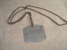 Plaque D'IDENTITÉ Militaire France Modèle 1950