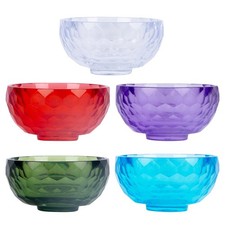 5pcs masque facial mélange bol acrylique bol (couleur aléatoire) outil de beauté
