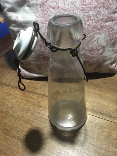 Bouteille lait verre - de, en