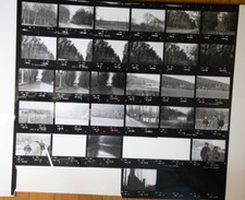 TIRAGE PHOTO	argentique grande planche contact 1980	VUE DIVERS NORMANDIE 40X50cm