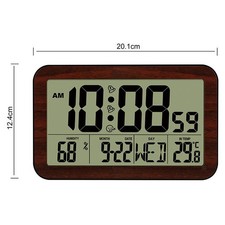 Numérique avec Date, Température Intérieure Fonctionne sur Piles Grand écran