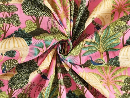 Tissu imprimé main - à, la