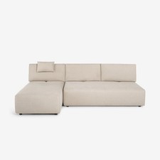 Canapé d'angle 3 places beige