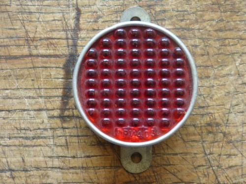 Ancien catadioptre rond - , en
