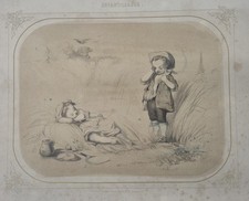Lithographie ancienne XIXe