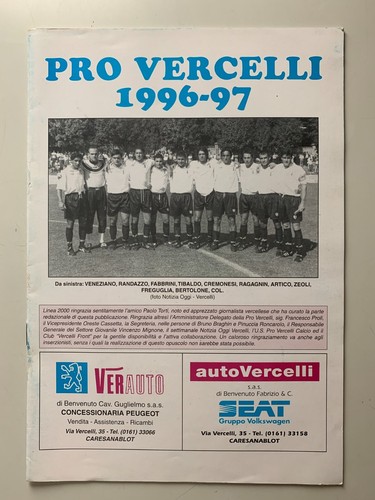Pro vercelli 1996 - pro,