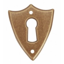 entrée de clé écusson en laiton meuble ancien vintage empire louis philippe clef