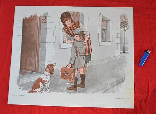 Ancienne affiche scolaire mdi - ancienne,