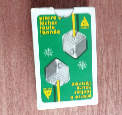 Jeu neuf cartes - de, a