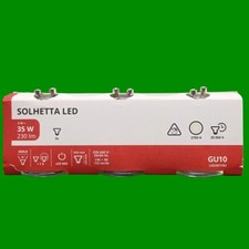 3x 2W (35W) IKEA LED GU10 2-Pin Réflecteur, 2700K, 230lm Spot Ampoule Lumière