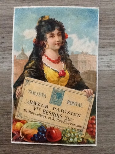 Chromo bazar parisien veuve - bazar,