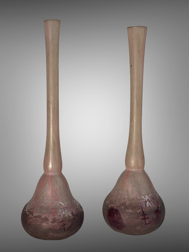 Paire vases daum nancy - vases, de