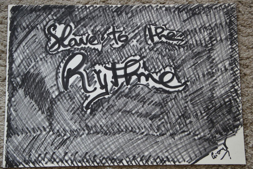 Grand dessin feutre - , pierre