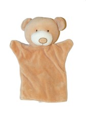 Doudou marionnette ours beige