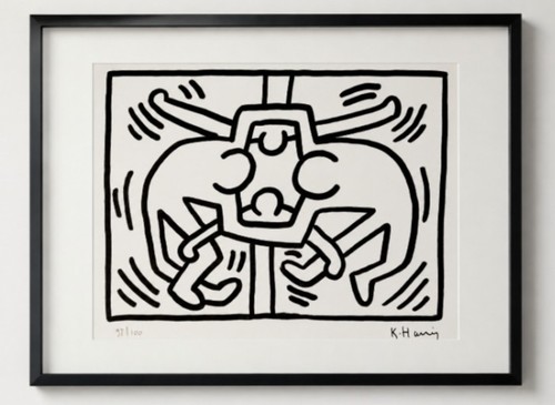 Superbe lithographie keith - lithographie,