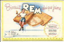 Buvard ancien Biscuit REM
