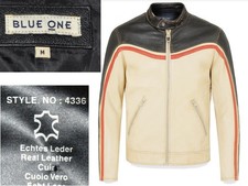 Veste 100 % cuir BLUE ONE 38