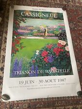 Cassigneul. Affiche originale. 1987 Bagatelle. 120 X 170 cm.