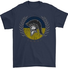 Ukraine Musculation Drapeau Gym Entraînement Spartan T-Shirt 100% Cotton