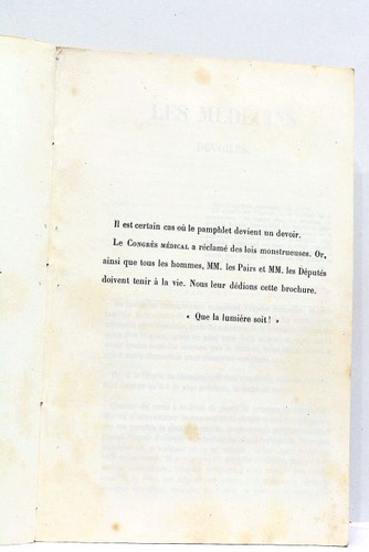 Livre ancien médecins - livre,