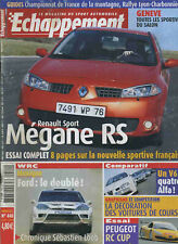 ECHAPPEMENT n°440 04/2004 MEGANE RS WRC MEXIQUE ALFA ROMEO V6 3.2 PEUGEOT RC CUP