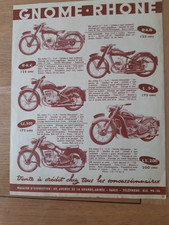GNOME RHONE Catalogue Prospectus original années 50's moto R4C LC 531 R4B L 53